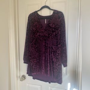 Purple Velvet Free People Dress